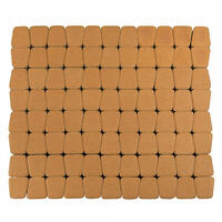  Тротуарная плитка Braer Классико круговая 60 мм. Янтарный: внешний вид